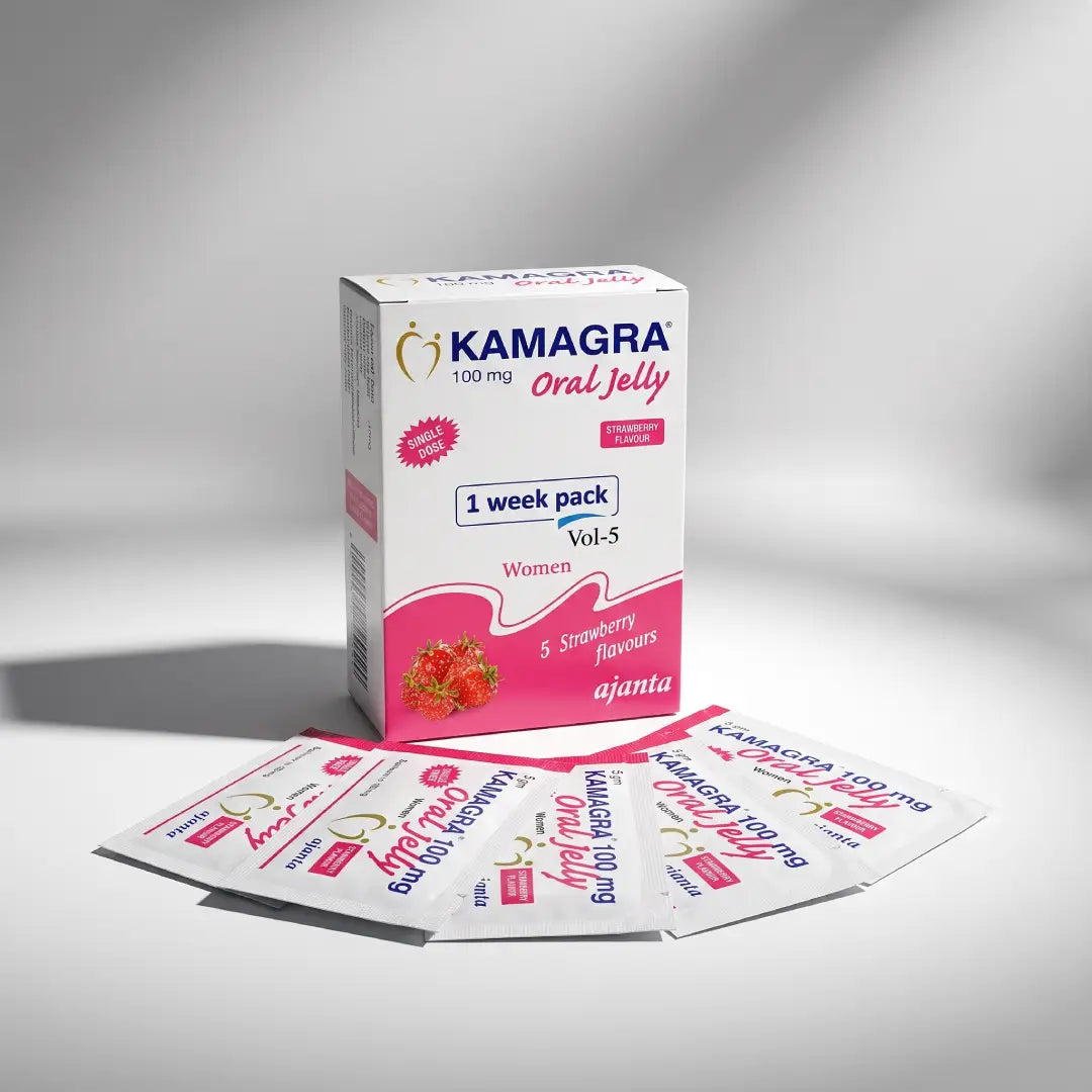 Kamagra Oral Jelly Women 100 mg (braškių skonio)