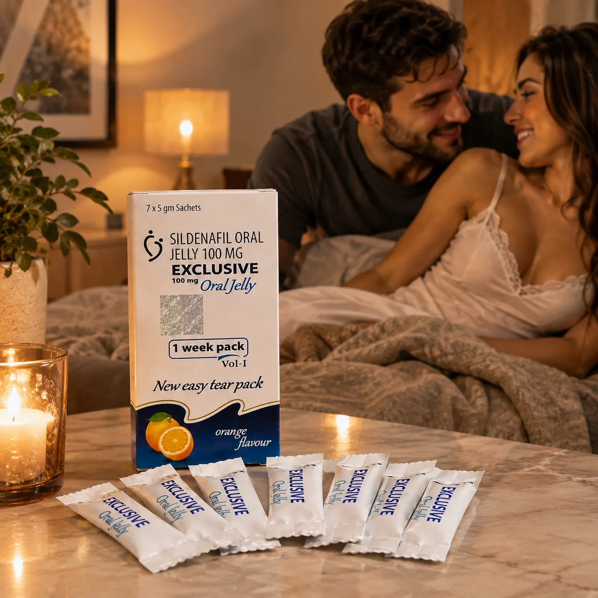 Exclusive Oral Jelly 100 mg (apelsinų skonio)