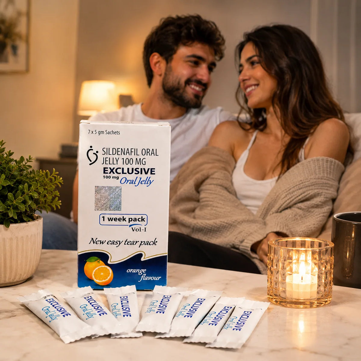 Exclusive Oral Jelly 100 mg (apelsinų skonio)
